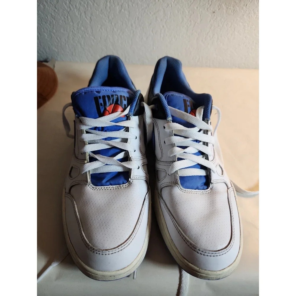 Nike Full Force Low Men's Sneakers White/Royal Blue & Black, Size 8.5